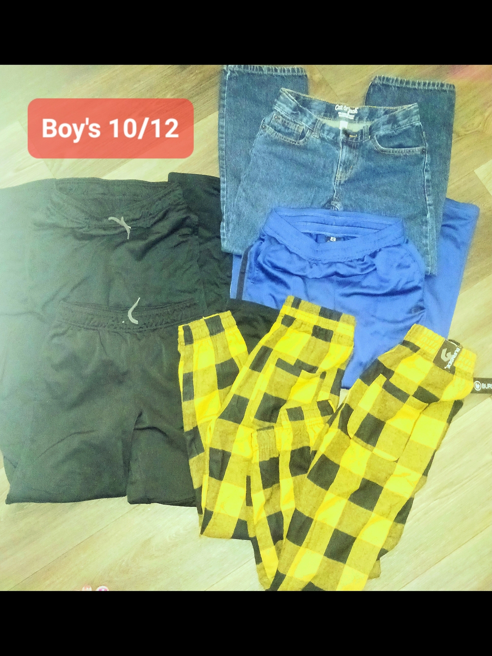 Layer 8 Kids Bottoms Set - Yellow, Black, Blue, Denim
